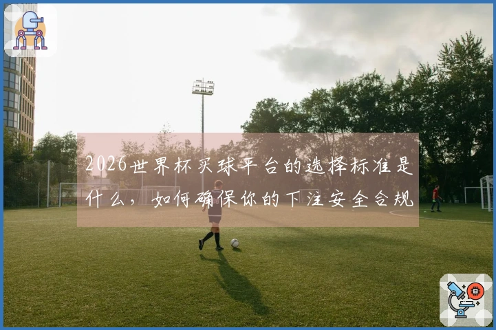 2026世界杯买球平台的选择标准是什么，如何确保你的下注安全合规？